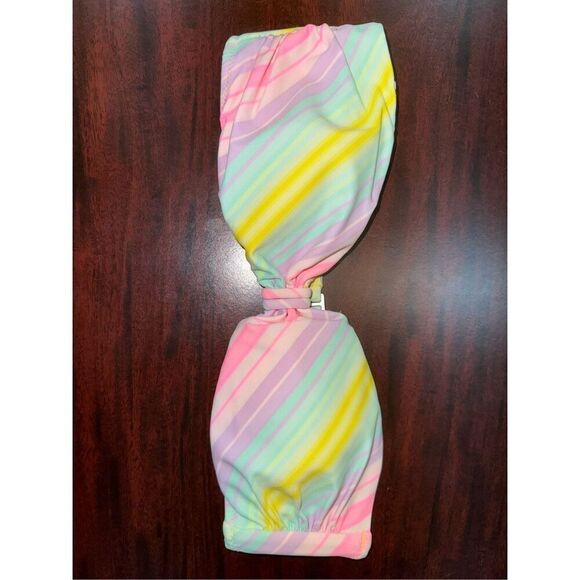 Victoria’s Secret Stripe Strapless Bikini Top Size Small - Picture 1 of 5
